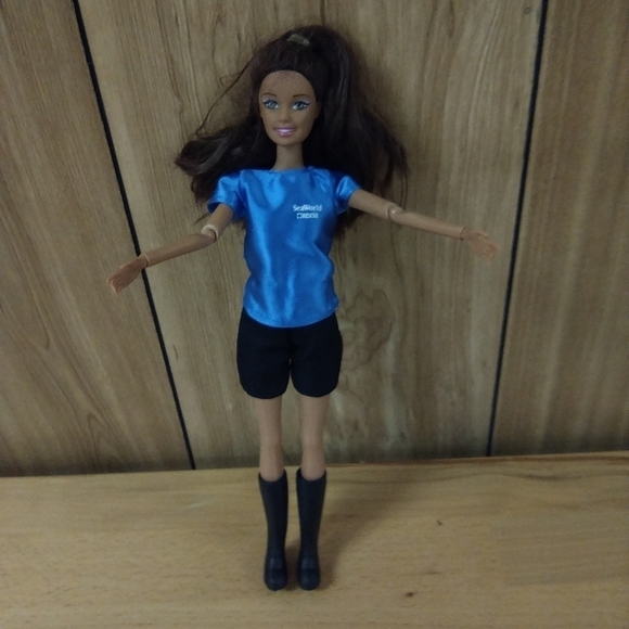Vintage Sea World Rescue Trainer Barbie Doll Articulated Mattel Fashion … - Picture 1 of 3